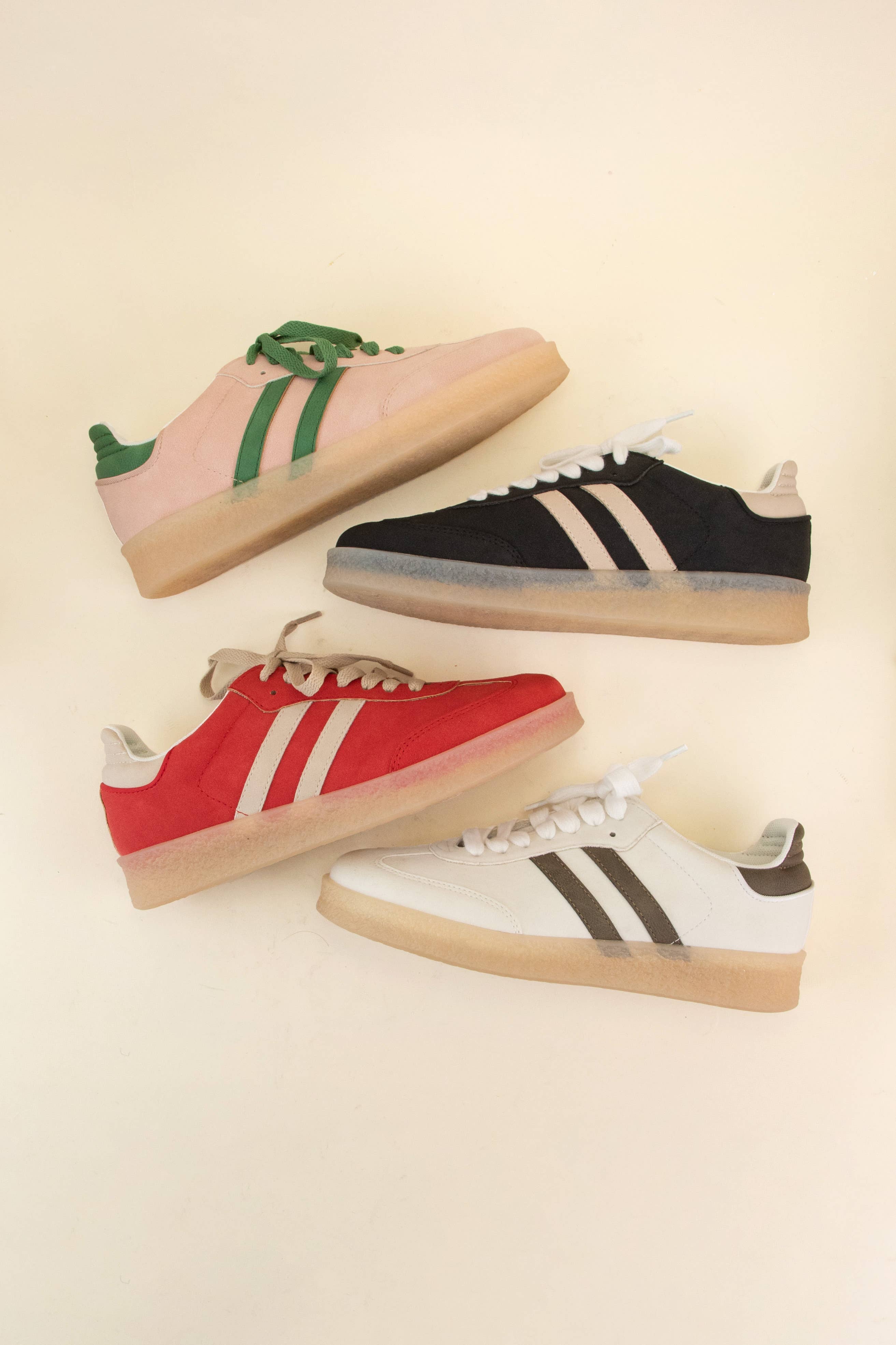 CCOCCI – Engroshandel Lifestyle sneaker - Dame – UGETILBUD CHRISTI DOBBELT STRIBET DESIGN SNEAKERS21