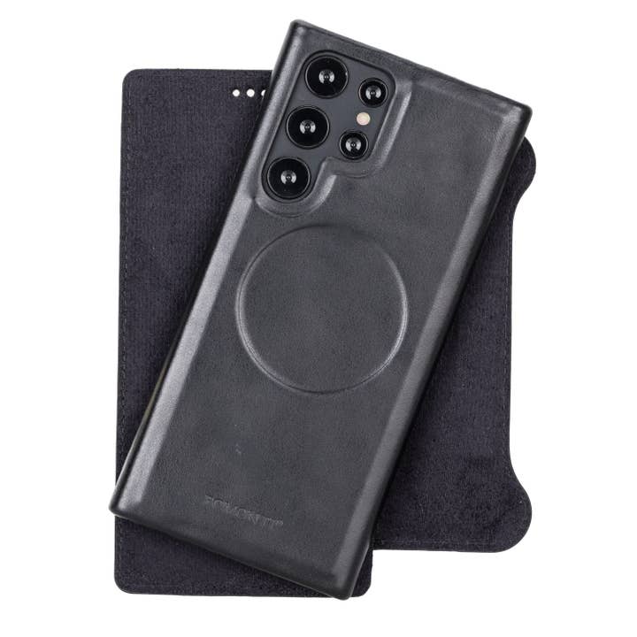 Custodia a portafoglio ultra rimovibile per Samsung Galaxy S22 in pelle Rostar per la vendita all'ingrosso da parte di Bomonti