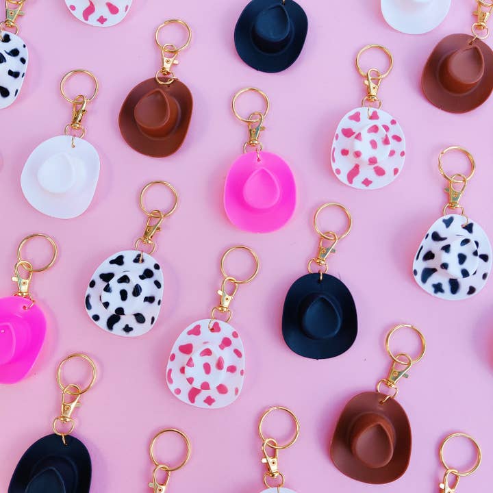 Cowgirl Hat Keychain for wholesale by The Happy Hooker