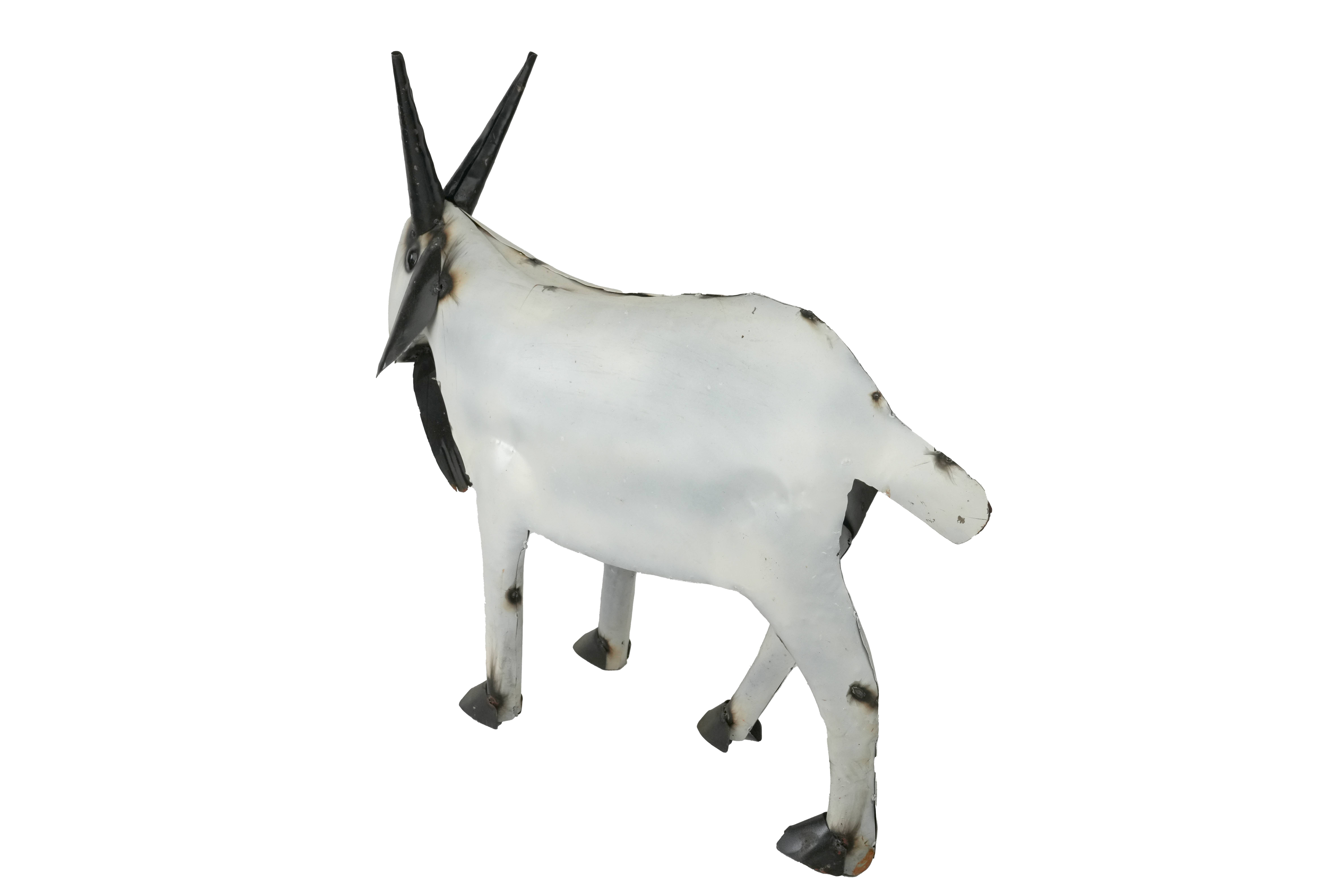 My Amigos Imports - Wholesale Outdoor Ornament/Decor - Farmhouse Goat-Metal-Garden-Yard Art-10 x 29L x 23H-Medium1