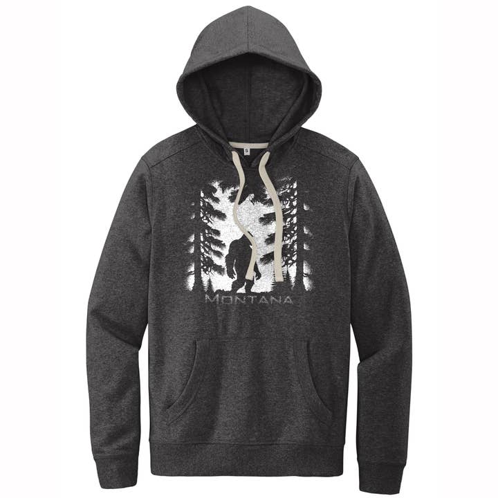 Blue Peak Creative - Wholesale Hoodie - Men's - Bigfoot Dark Forest - Sustainable Recycled Fleece Hoodie