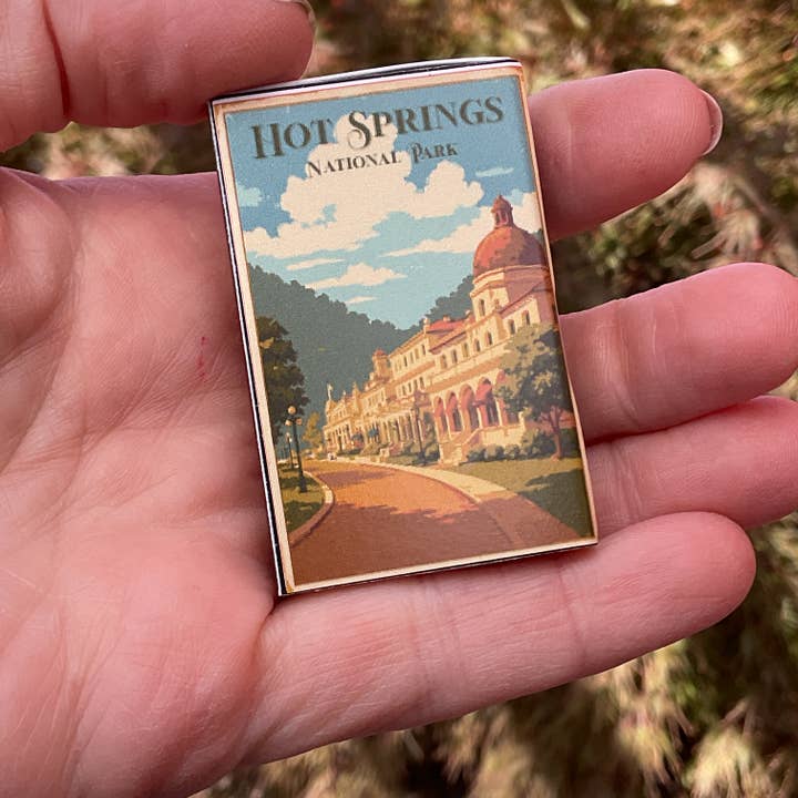 National Parks and Beyond - Wholesale Matches - Hot Springs National Park Vintage-looking Matchboxes1