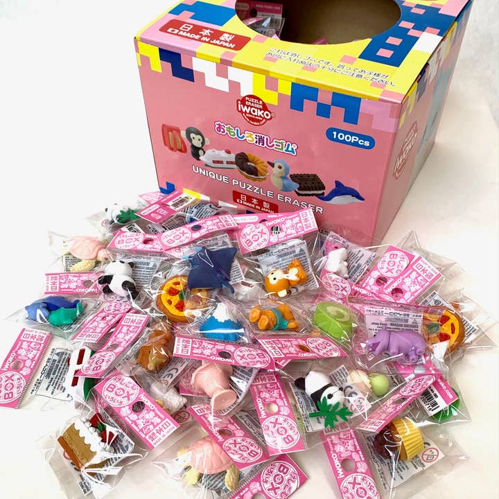 BCmini - Wholesale Eraser - Combo Box All Mix 100 Erasers