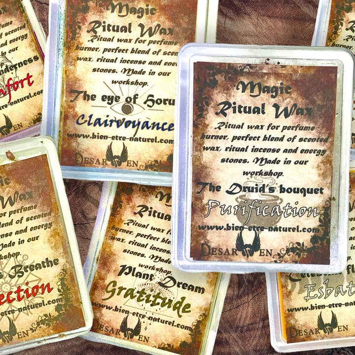 Cera profumata rituale magica in tavolette per bruciare per la vendita all'ingrosso da parte di Desarwen