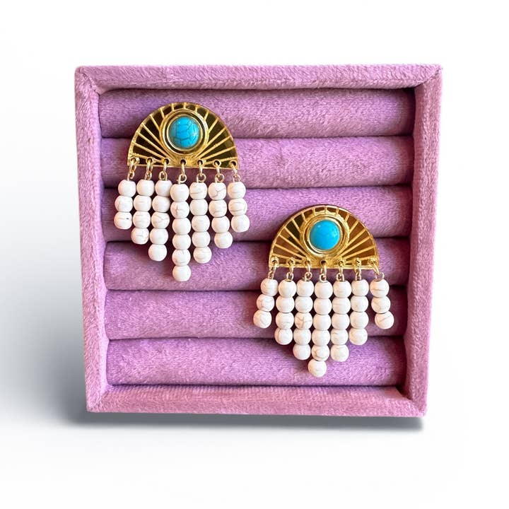 Bella Turkos Stjärnstråle Örhängen för wholesale av BOHEMIAN GEMME