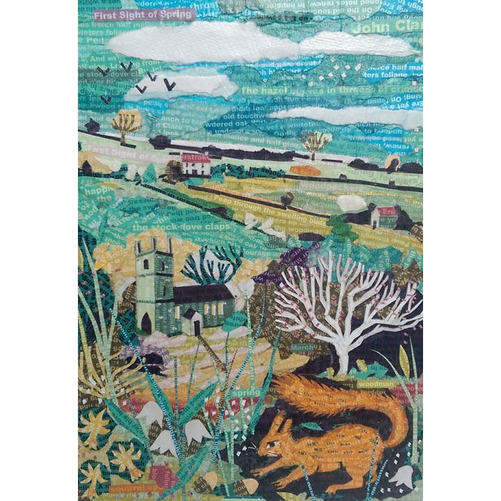 Jamie Poole – wholesale Everyday greeting card – First Sight of Spring – A5 Art Card, Pack of 6, Blank Inside1