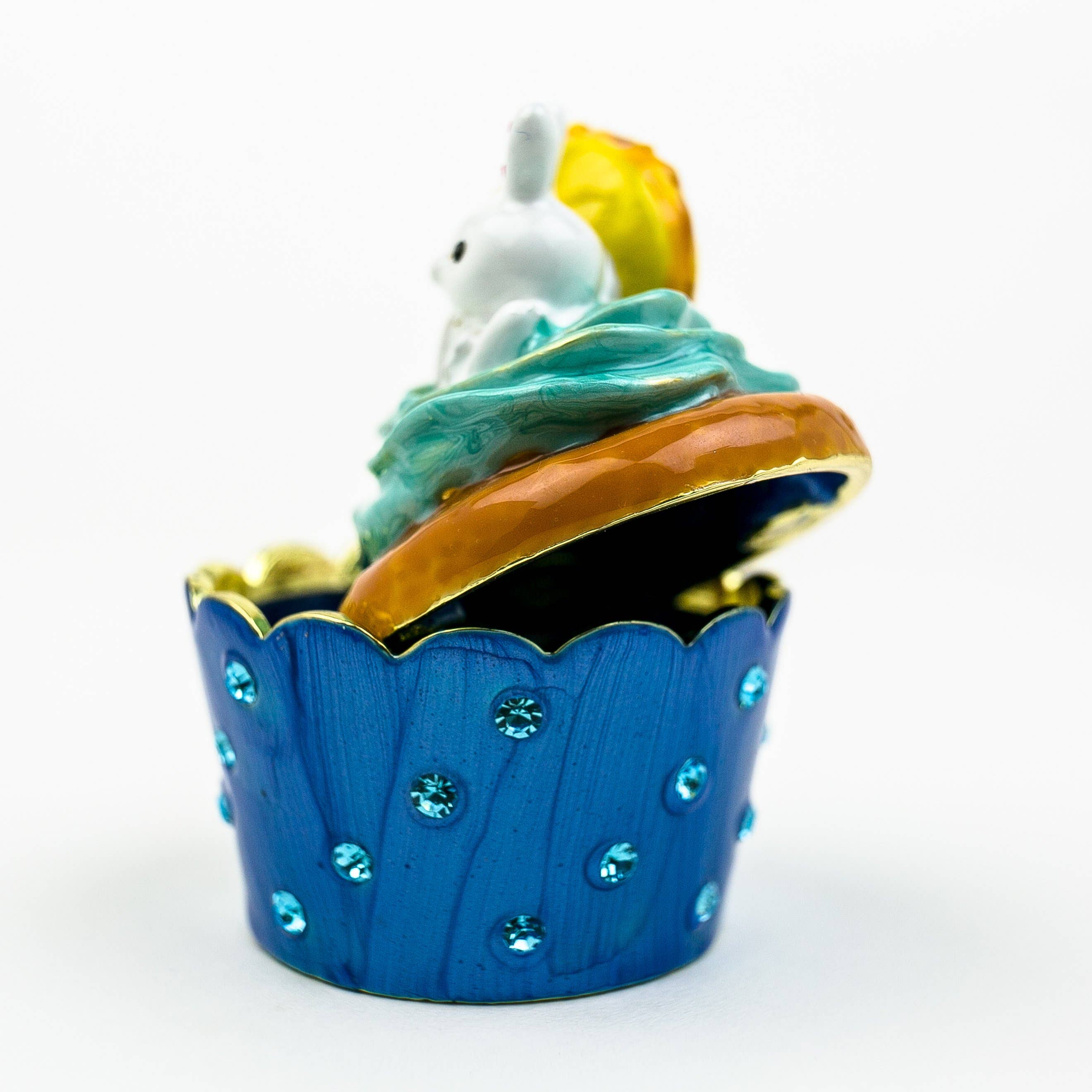 Keren Kopal - Wholesale Jewelry Box/Organizer - Rabbit on Cupcake Trinket Box2