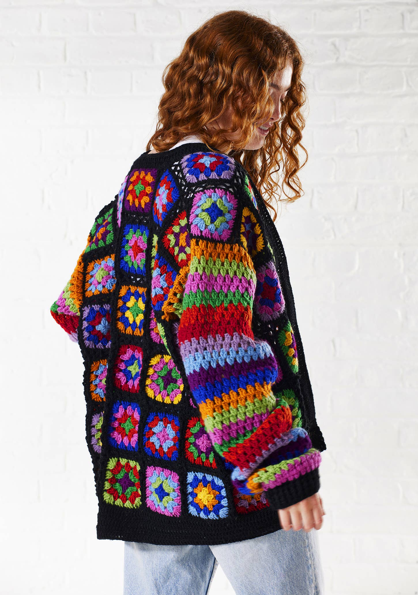 Namaste - Wholesale Cardigan - Women's - Crochet Rainbow Cardigan3