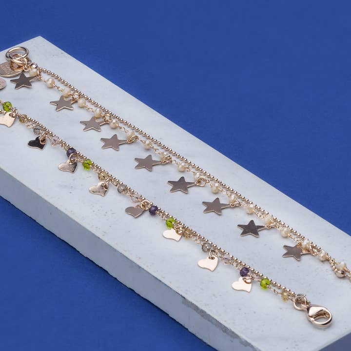 Boheme Bracelet | Gold Plated | Made in Italy for wholesale by NINA TRA LE NUVOLE