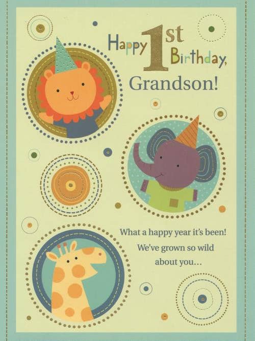 Birthday Grandson 1st | GRTC | SM | 69927K for wholesale by DICKENS INC.