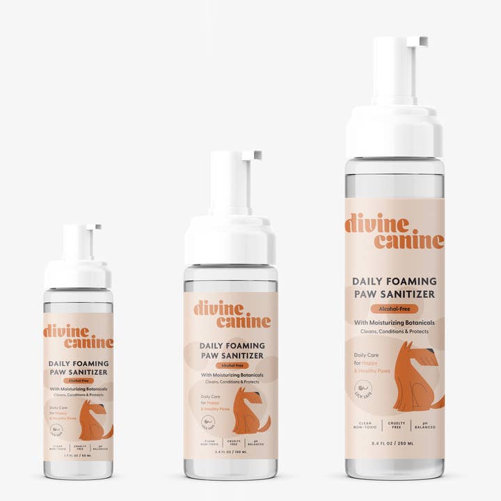 Foaming Paw Sanitizer - 8.4 oz (Value) for wholesale by Divine Canine