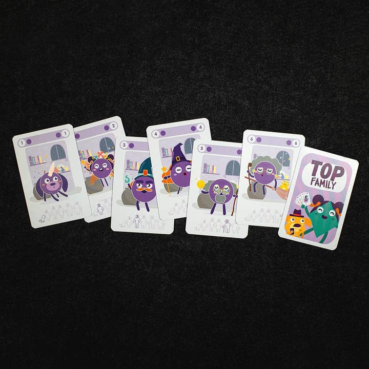 Topla - Venta al por mayor Juegos de cartas - Juego Top'Family de 7 familias geométricas