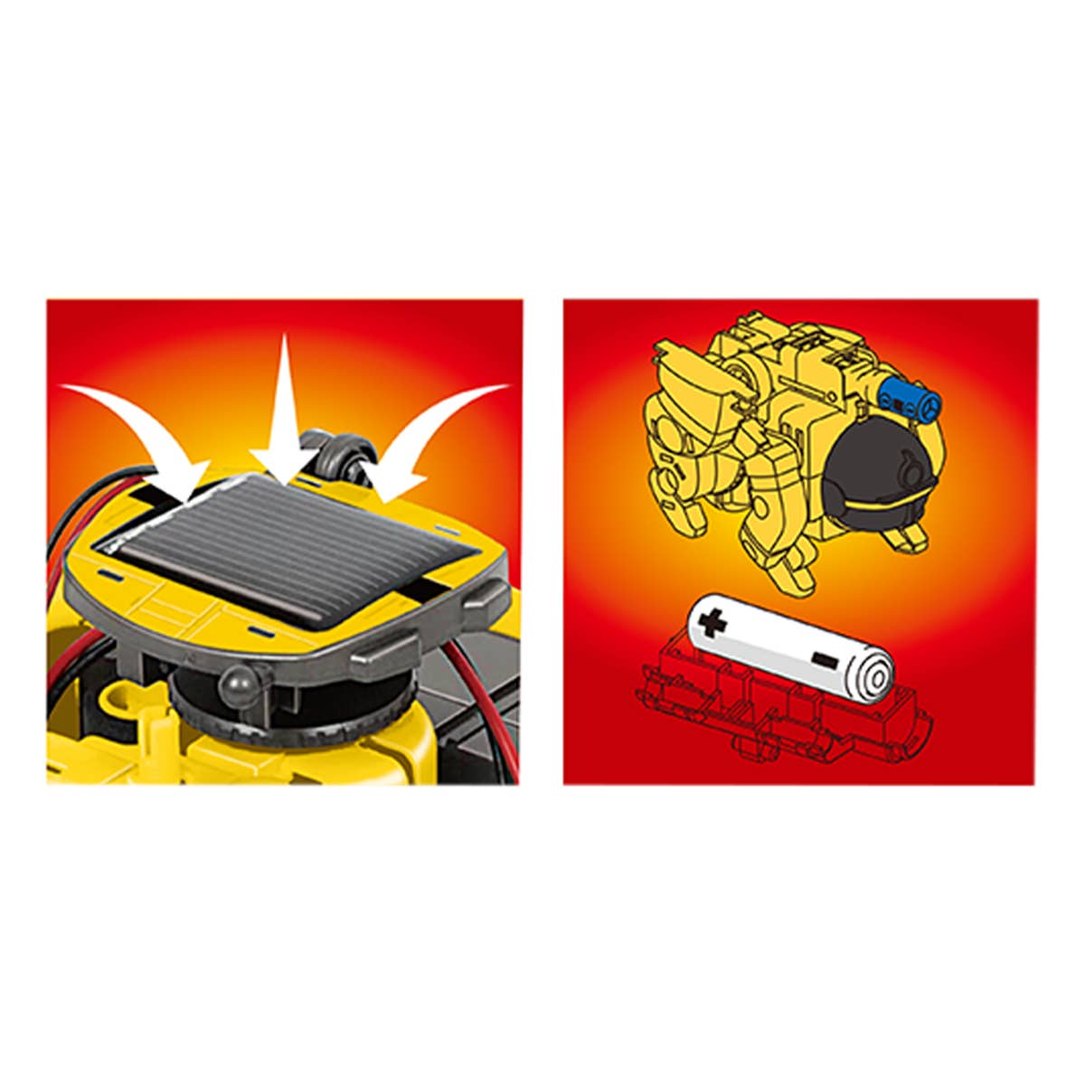 PicassoTiles - Wholesale Toy Set - Kids - PicassoTiles 6-in-1 STEM Kids Solar Powered UFO Robot Kit3