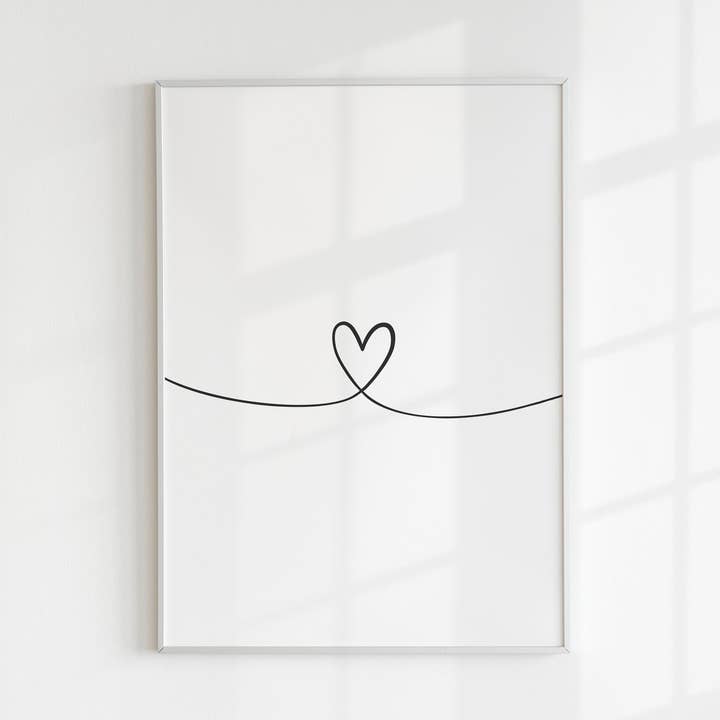 Hjärta Print för wholesale av Kalm Lettering