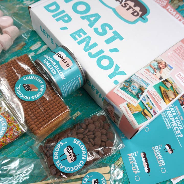 Toast'd - Vendita all'ingrosso Kit fai da te per alimenti - Kit regalo S'Mores Toast 'N' Dip '
