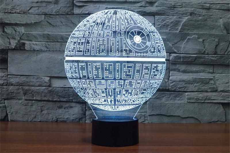 Banjeez - Wholesale Accent/Desk Lamp - Death Star 3D Illusion Lamp - Closeout Sale1