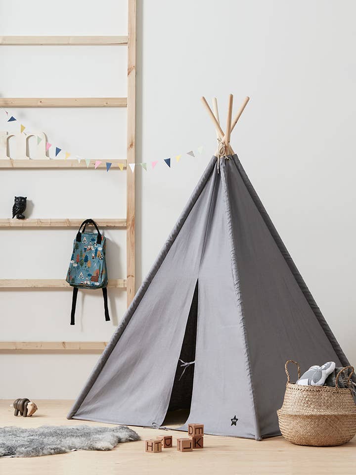Tipi tent grey for wholesale by Kids Concept