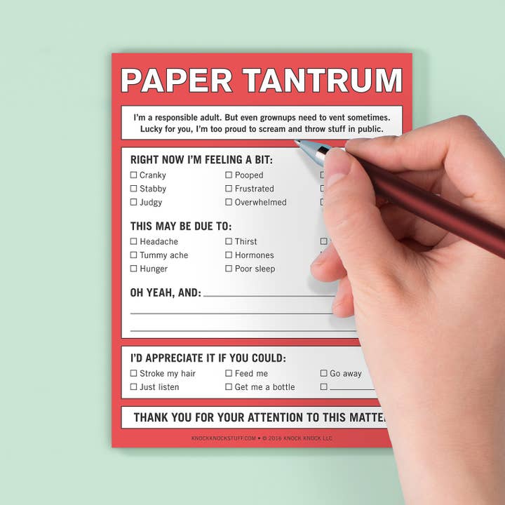 Knock Knock - Wholesale Notepad - Paper Tantrum Nifty Note Pad