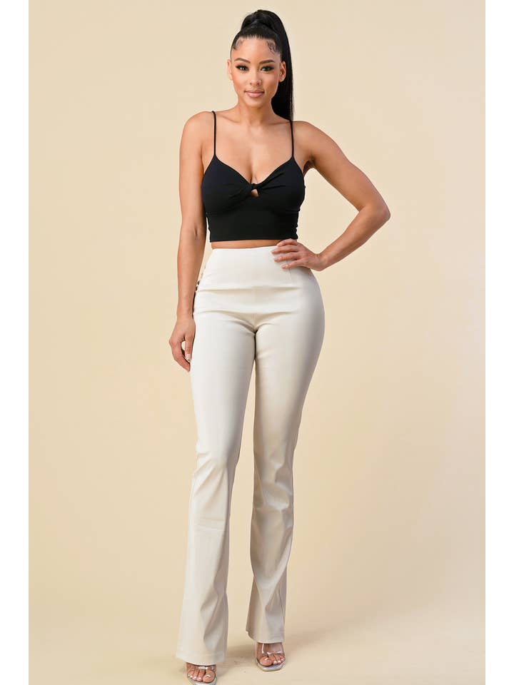 The Sang – Engroshandel Bukser - Dame – SP43080521 - BUKSER I IMITERET LÆDER23