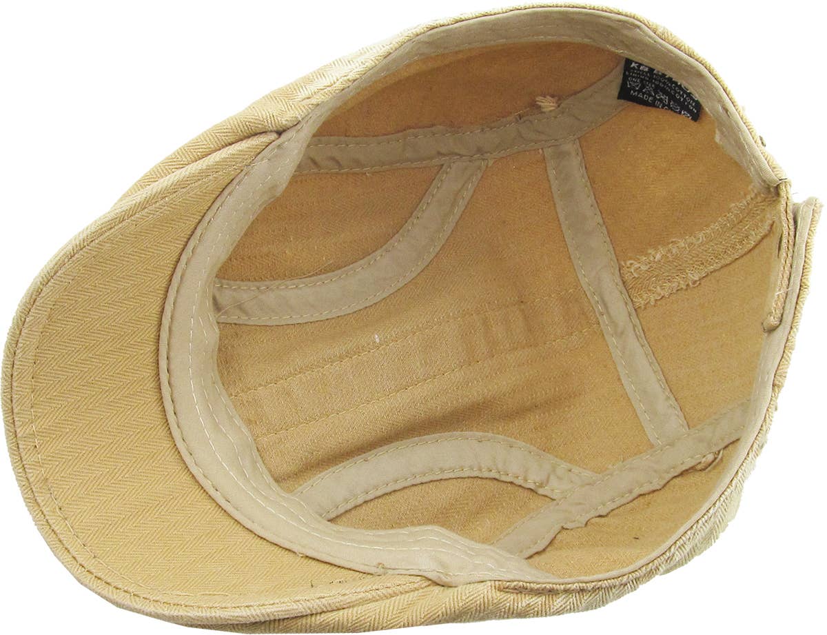 KBETHOS - Wholesale Newsboy/Schoolboy Hat - Men's - CLASSIC WASHED NEWSBOY IVY19