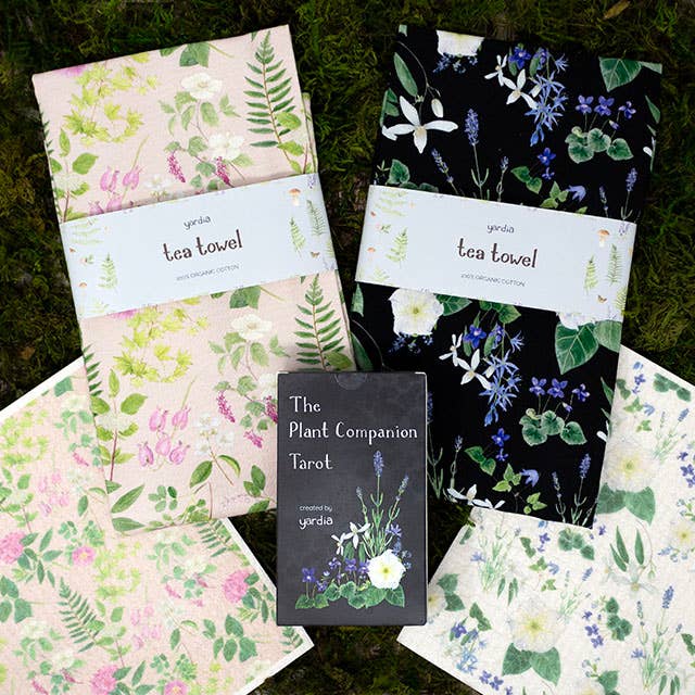 Yardia - Wholesale Tea Towel - Night Garden Tea Towel - Organic Cotton Towel1