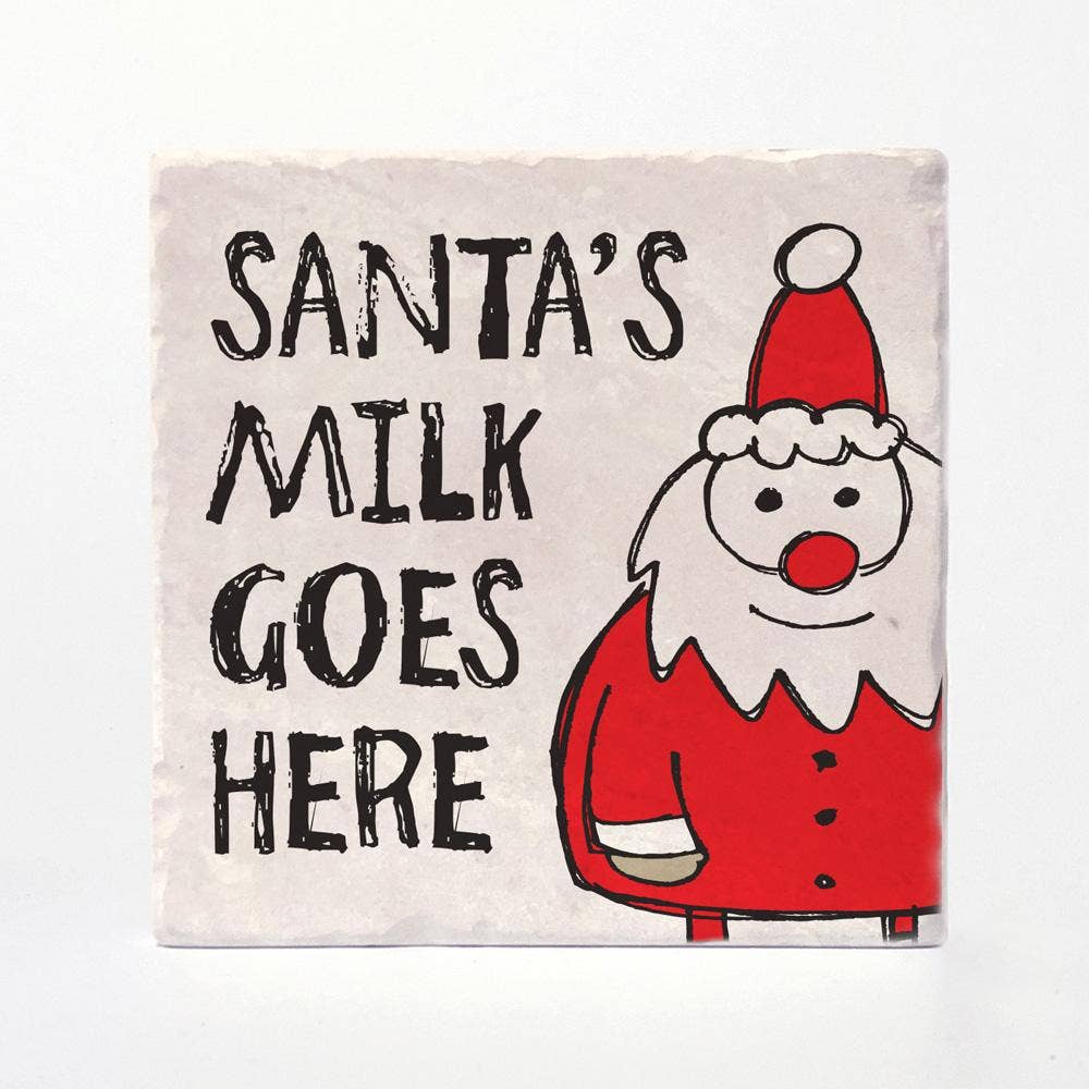 Versatile Coasters - Wholesale Coasters - Santa's Milk Coasters0