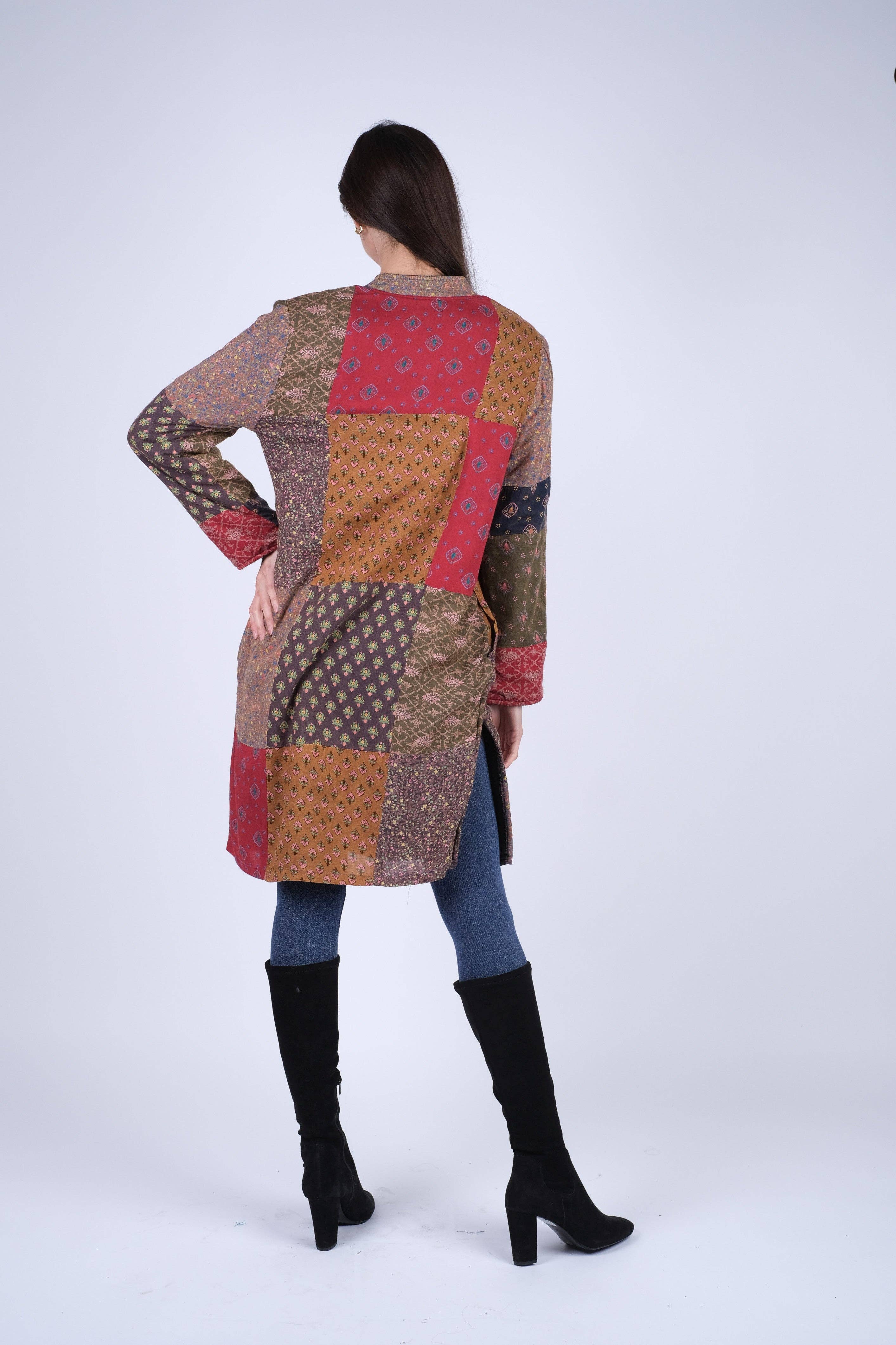 Sacred Threads – Großhandel Jacke – Damen – Boho-Mix-Patchwork-Jacke8