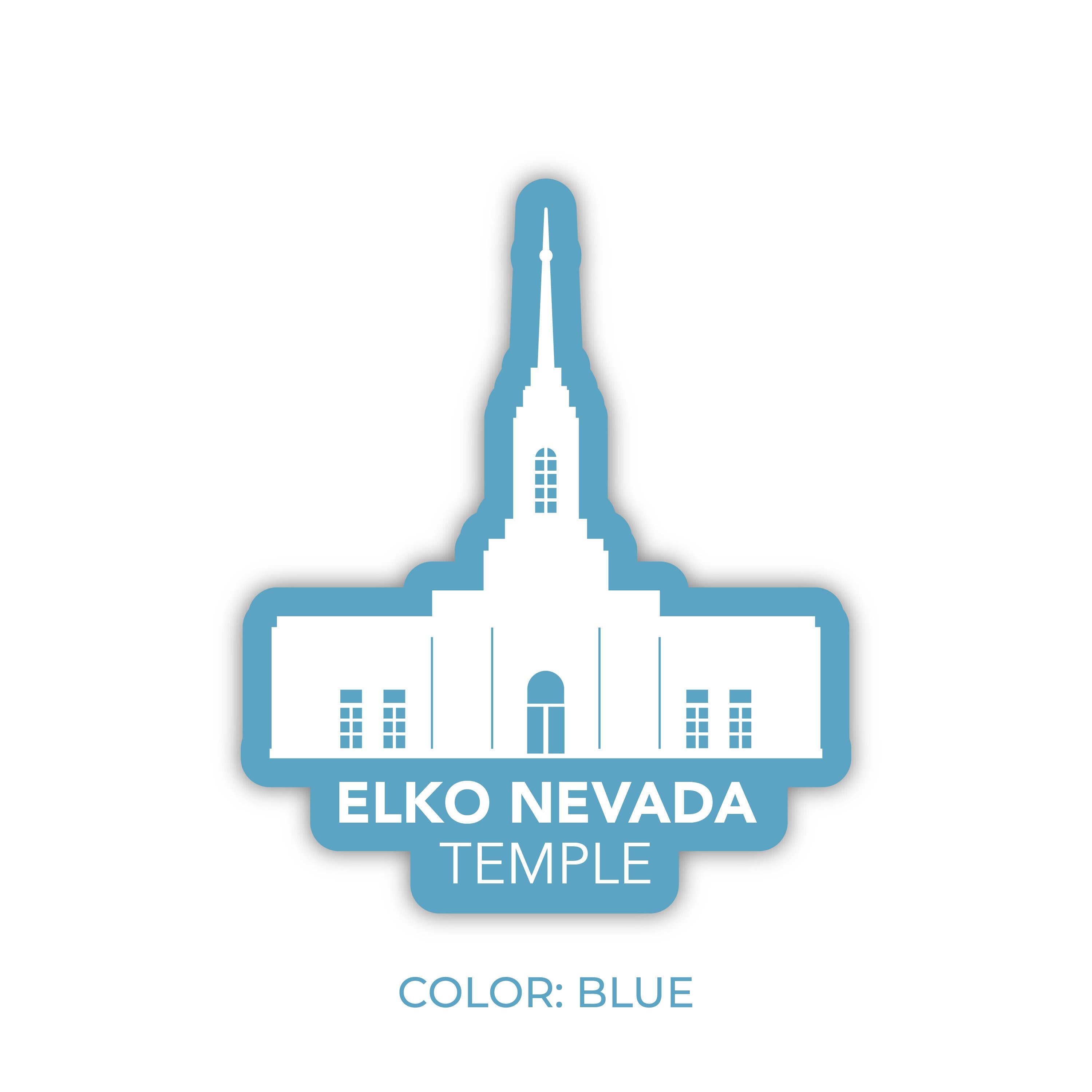 JasmineTreeDesign - Wholesale Sticker - Elko Nevada Temple Sticker, LDS Elko Nevada Temple5