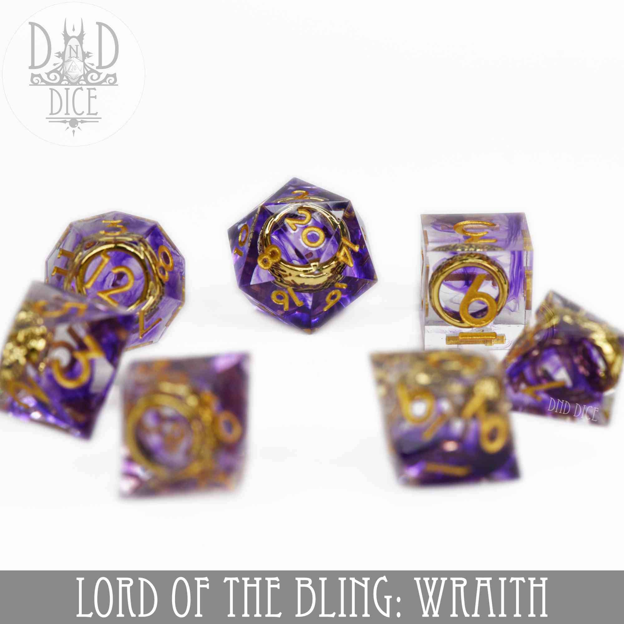 DNDDICE.COM - Wholesale Dice - Lord of the Bling: Wraith - (Handmade)2