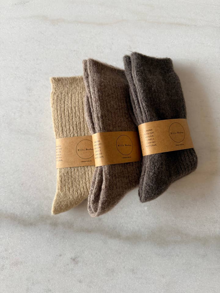 Billy Bamboo – wholesale Strumpor - Dam – Cabin-strumpor i alpackaull8