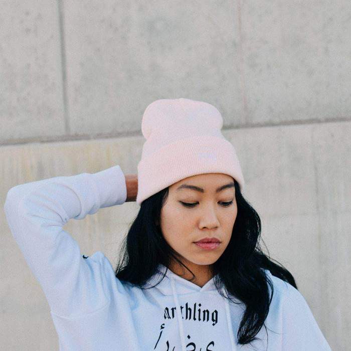 Plant Faced Clothing – Engroshandel Beanie - Dame – Plant Stillet Beanie - Slik Pink