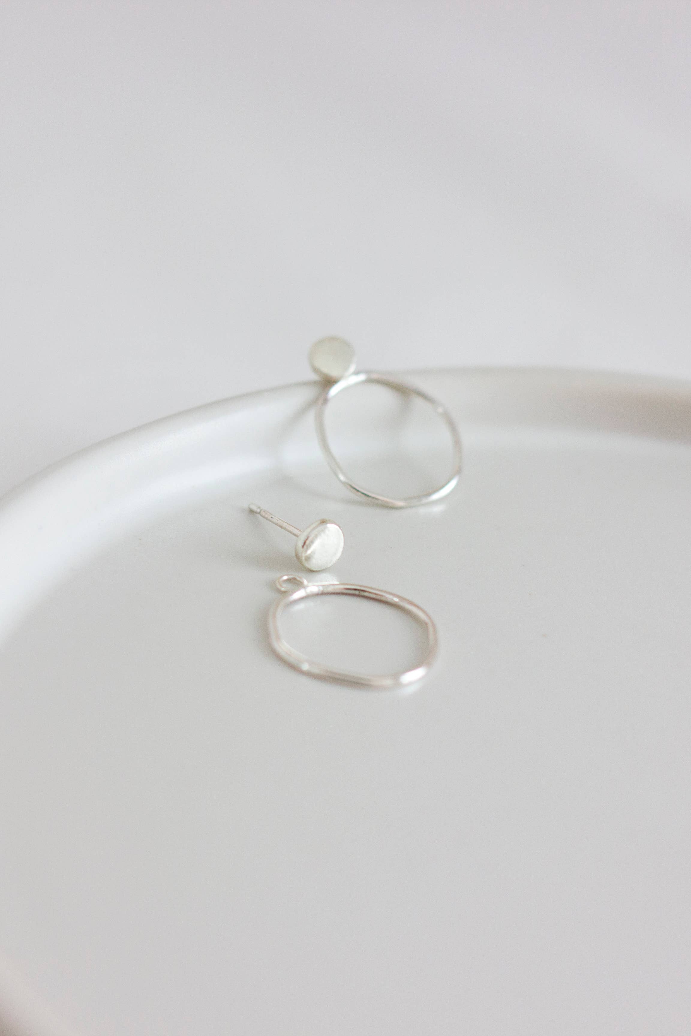 Fawn And Rose - Wholesale Stud/Post Earrings - Sterling Silver Zero Waste Ear Jackets3