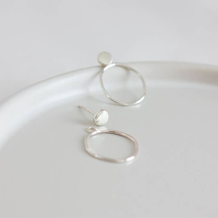 Fawn And Rose - Wholesale Stud/Post Earrings - Sterling Silver Zero Waste Ear Jackets3