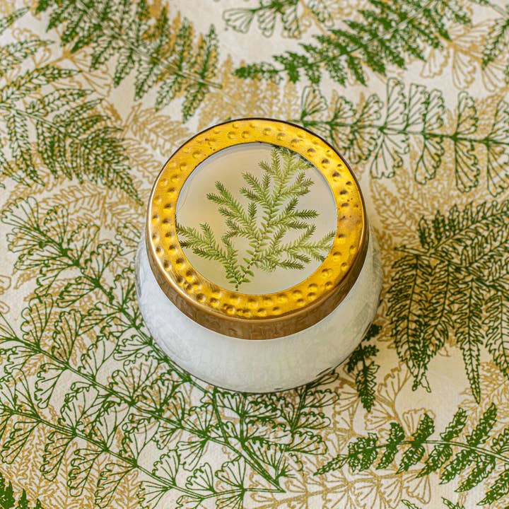 Rosy Rings - Wholesale Jar/Filled Candle - Forest Small Pressed Floral Candle