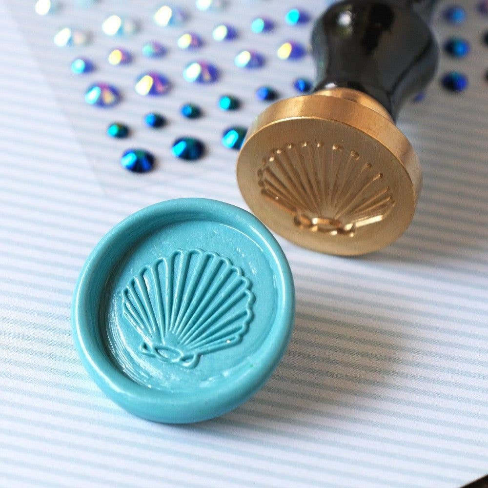 Honey Bee Stamps - Wholesale Rubber/Decorative Stamp - Seashell - Wax Stamper0