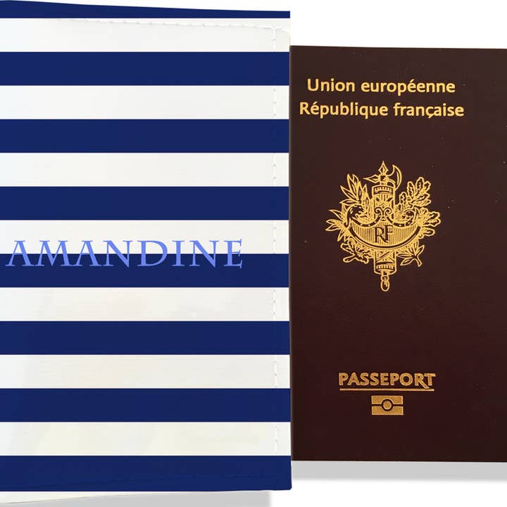 Funda de pasaporte personalizada Marinière para venta al por mayor de BISTRAKOO