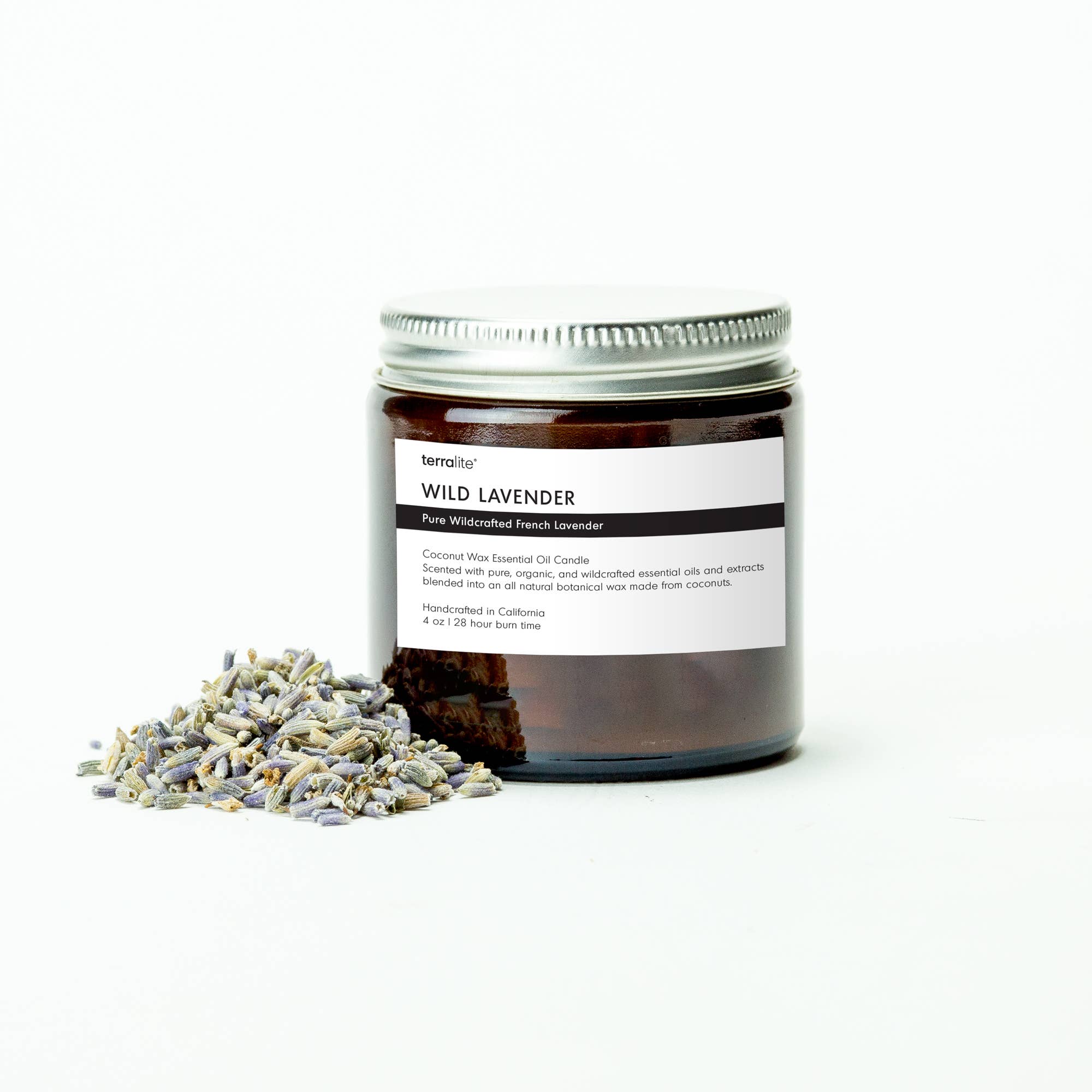 Terralite - Wholesale Jar/Filled Candle - WILD LAVENDER - essential oil candle4