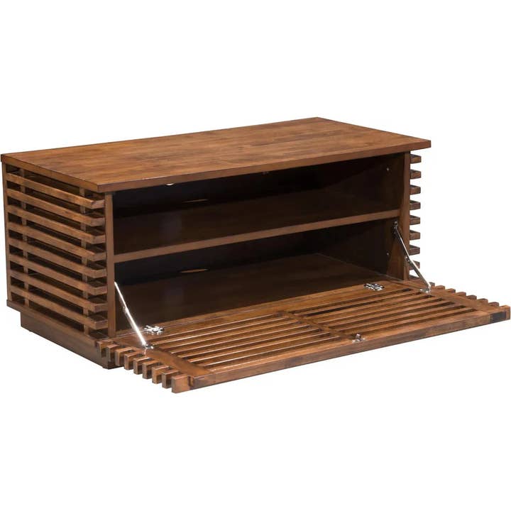 LOOMLAN - Wholesale Console Table - Linea Narrow Entertainment Stand Walnut