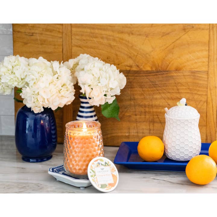 Greenleaf Gifts - Wholesale Jar/Filled Candle - Orange & Honey Signature Candle 4 Pack2