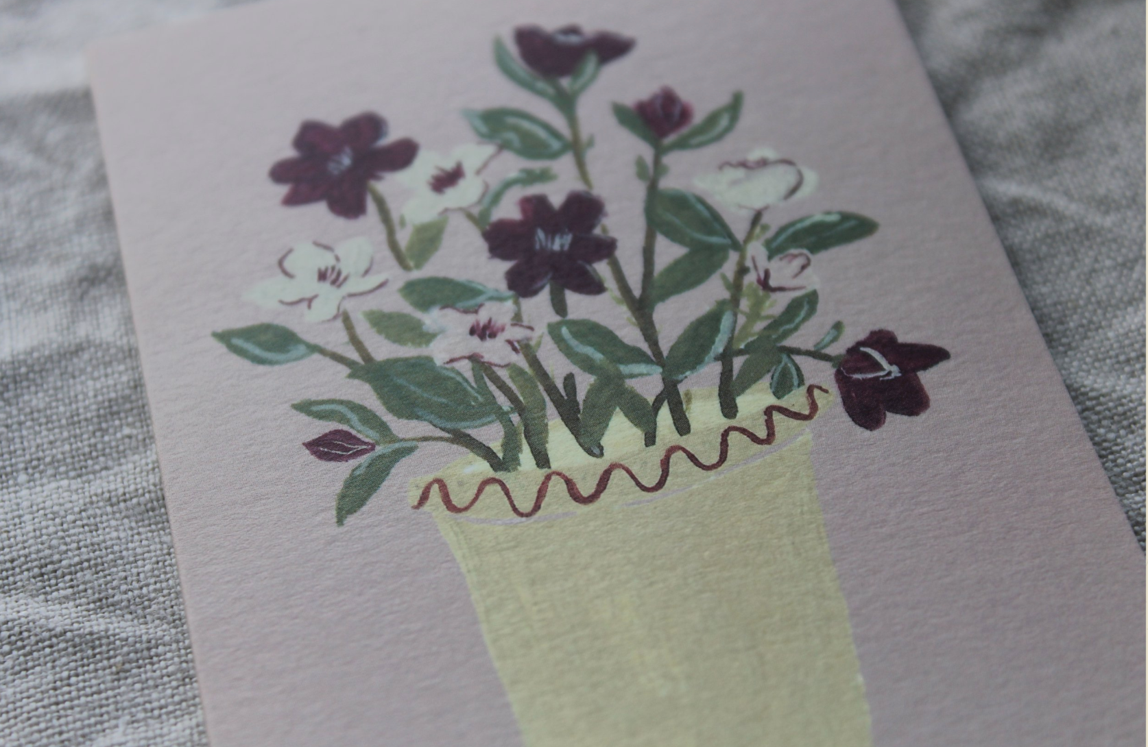 Harriet Watson - Wholesale Everyday Greeting Card - Hellebore mini card2