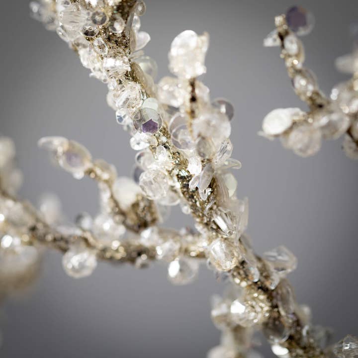 Sullivans Home Decor - Wholesale Artificial Plant - Silver Glittered Branch