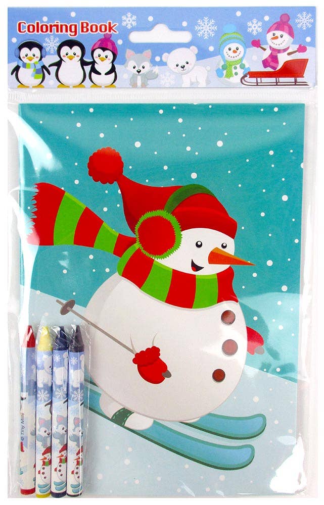 Tiny Mills - Wholesale Kleurboek - Kinderen en baby - Wintervakantie Kerst kleurboeken met kleurpotloden- 12 se4