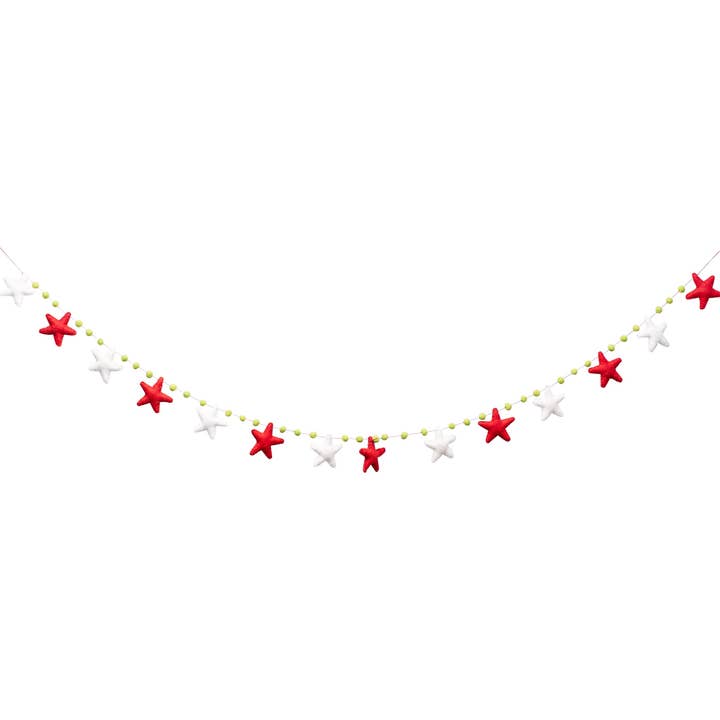 Star Felt Garland for wholesale by Glory Haus