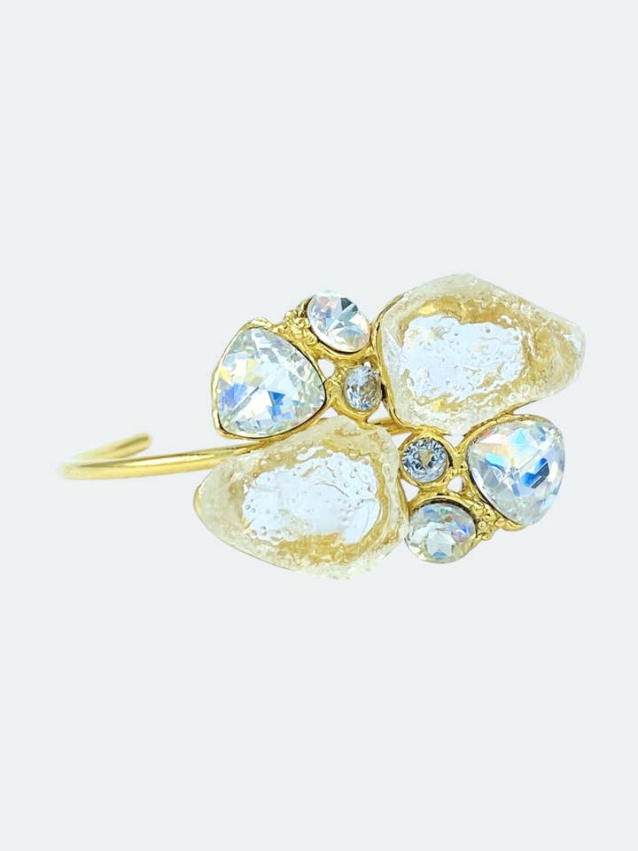 Bracelet Lumina Double en Résine avec Pierres et Cristaux pour la vente par Sebastián Isabelino