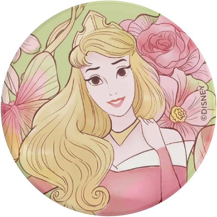 POPSOCKETS – Großhandel Handy-Grip – Disney Princess Aurora PopGrip mit Blumenmotiv1