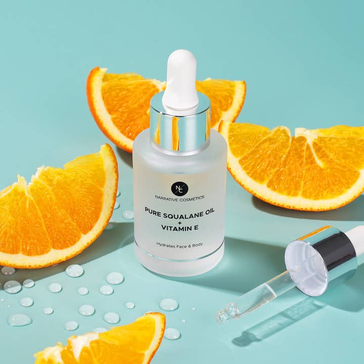 Narrative Cosmetics – wholesale Facial oil – Squalane Oil Enriched with Vitamin E 1 Fl Oz (30ml)