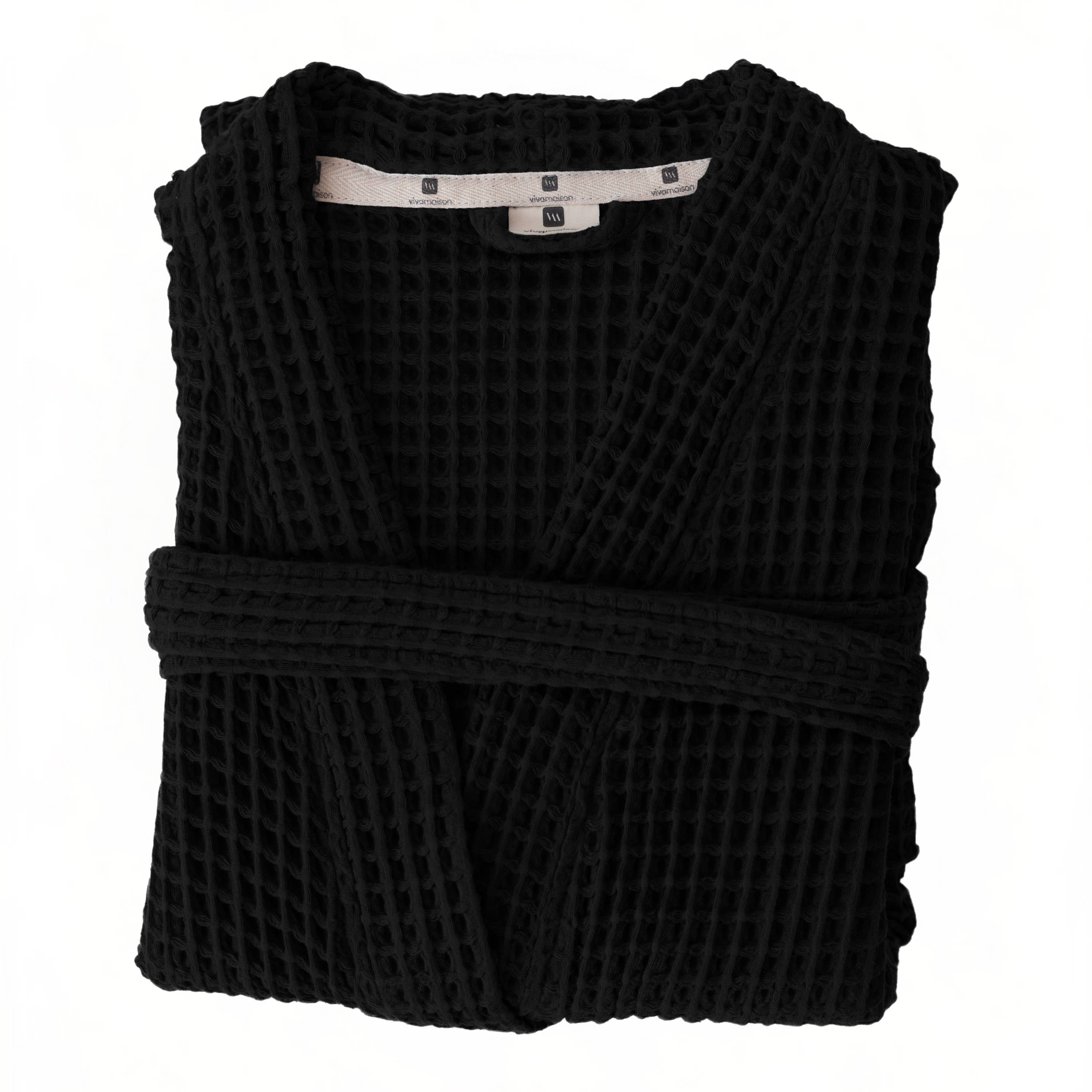 Vivamaison - Wholesale Robe - Unisex - Luxurious Waffle Kimono Bathrobe, 100% Cotton, Unisex Style64