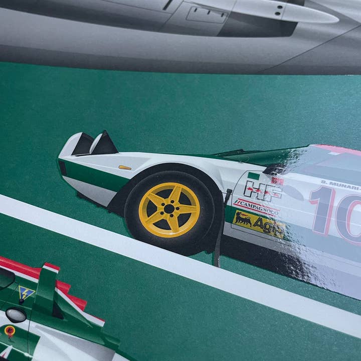 Ricardo Fine Car Artwork - Wholesale Art Print - Grazie Alitalia, Best Of Edition3