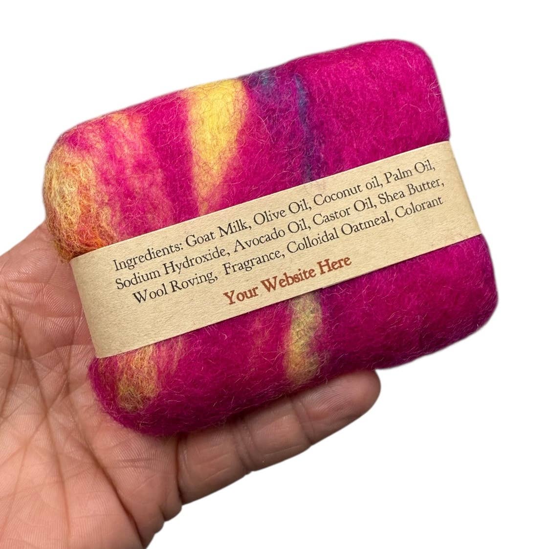 Whitetail Lane Farm Goat Milk Soap - Wholesale Bar Soap - Custom Company Label Felted Goat Milk Soap1