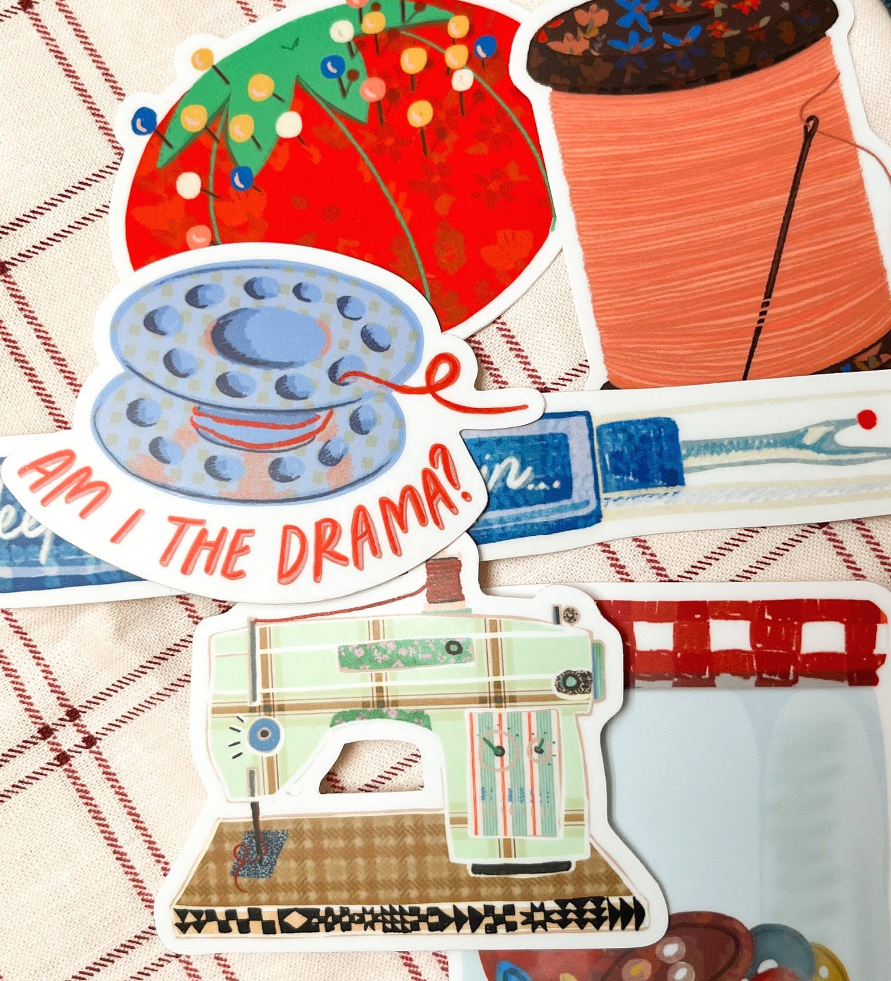 Laurenspired - Wholesale Sticker - Seam Ripper Vinyl Stickers, Funny Sewing Quilt Sticker4